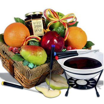 Fondue Favorites Gift Basket by