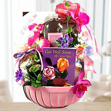 Get Well Spa and Gourmet Gift Basket for Her