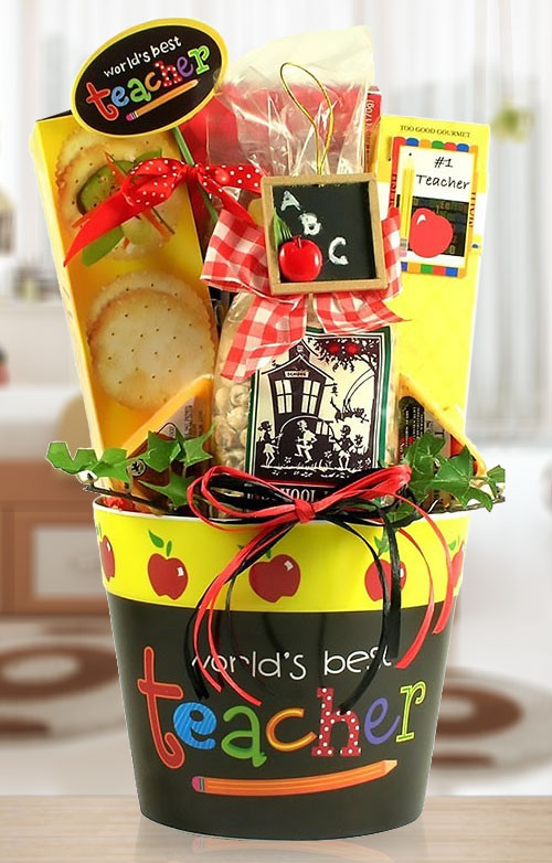 Cookies And Cheese For The Best Teacher Gift Basket by