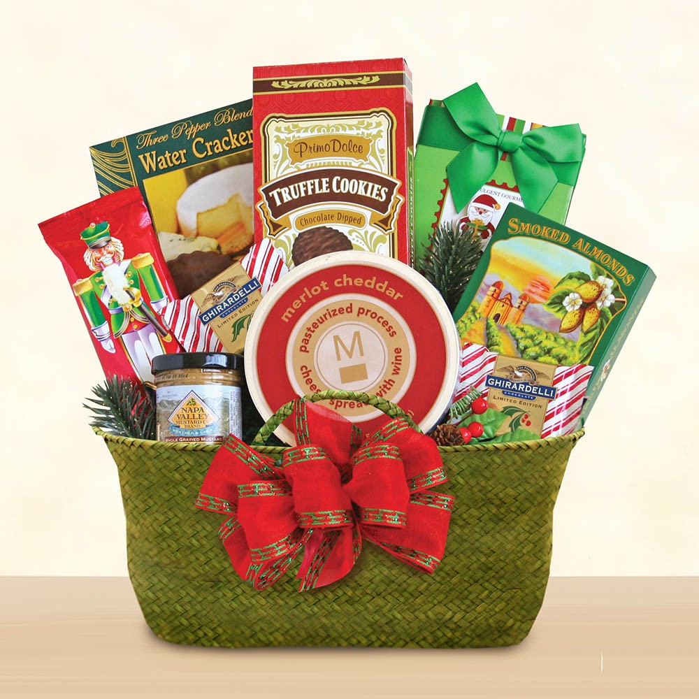 Holiday Snacks Gift Basket by