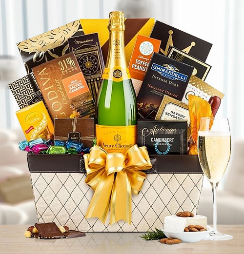Veuve Clicquot Luxury Champagne Gourmet Gift Basket by AmeriGiftBaskets.com