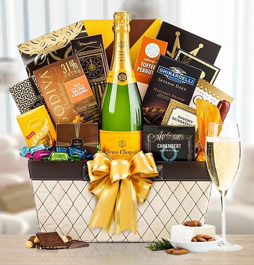 Veuve Clicquot Luxury Champagne Gourmet Gift Basket