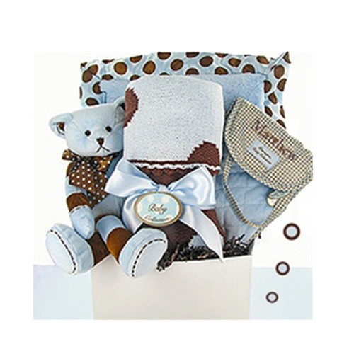 Personalized Deluxe Swanky Dots Boy Gift