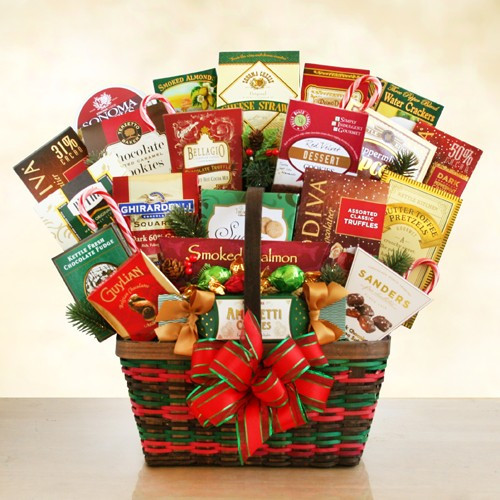 Sweet Christmas Wishes Ultimate Gift Basket of Sweets & Gourmet