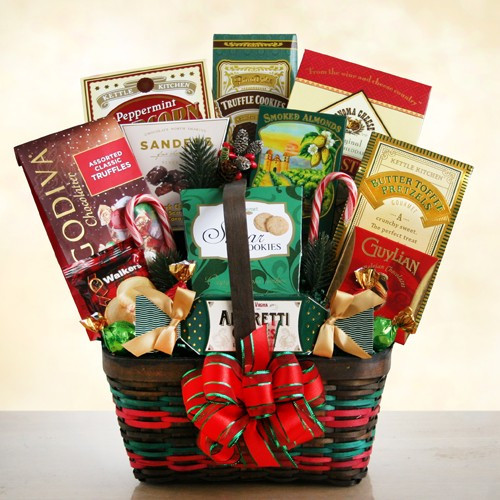 Sweet Christmas Wishes Deluxe Gift Basket of Sweets & Gourmet