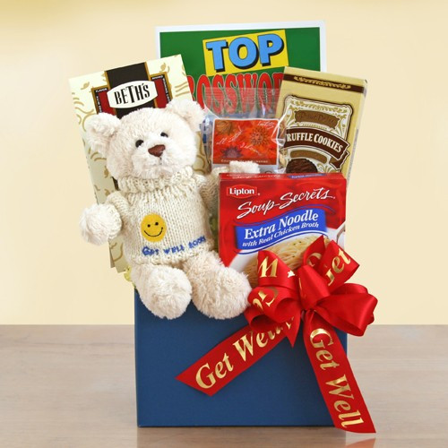 Get Weel Gourmet Gift Basket With Plush Bear