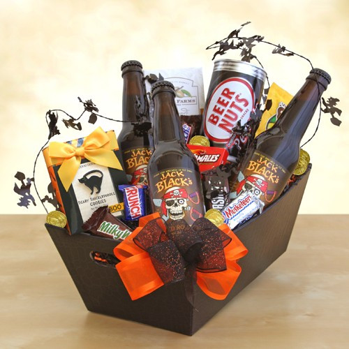 Black Jack Beer and Nuts for a Halloween Party Gift Box
