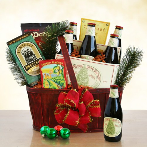 Christmas Ale & Snacks Gift Basket