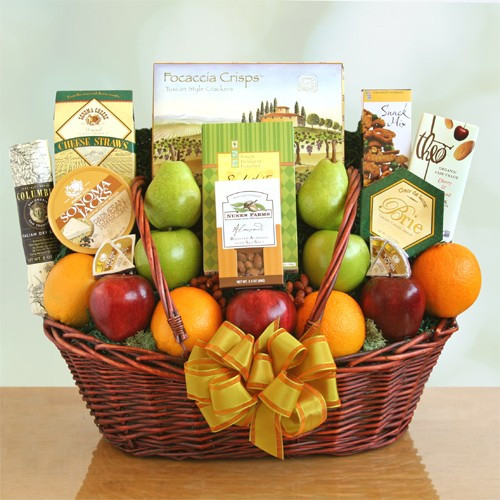 Be Healthy Gift Basket of Fruit & Gourmet