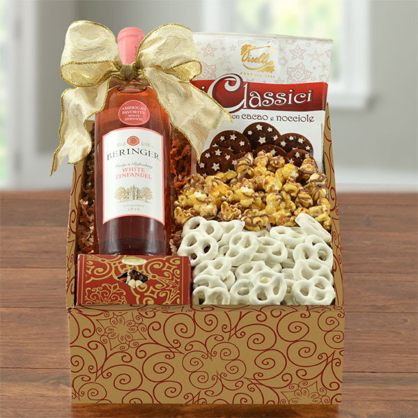 White Zinfandel Wine & Snack Gift Box