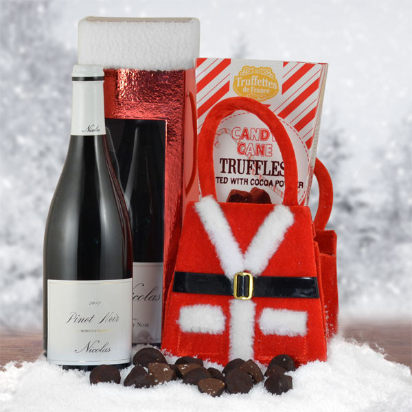 Santa's Special Christmas Gift with Wine