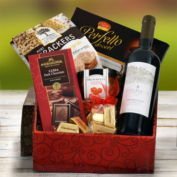 Life in Italy Red Wine Gift Box