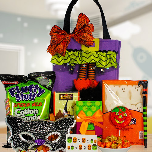 Sparkling Halloween Gift Basket for Girl Ages 9 to 12