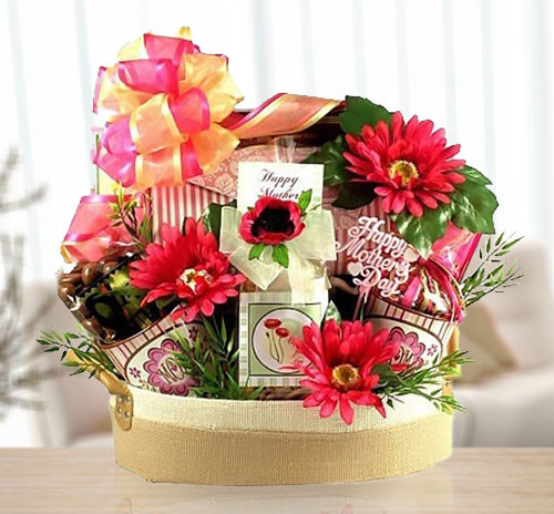 Happy Getaway Mother's Day Spa Gift Basket of Sweets