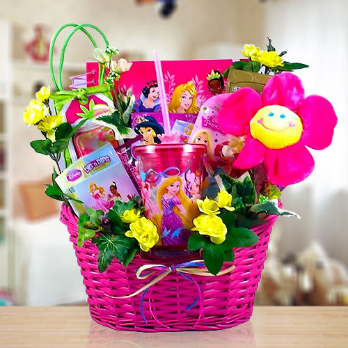 Disney Activity Gift Basket  For Girls