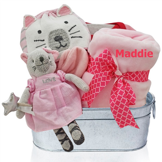 To Our Little Kitty baby Girl Gift Basket