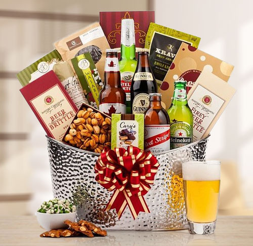 Classic Beer Collection & Gourmet Snack Gift Basket