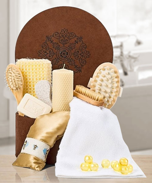 Honey Spa Care & Relaxation Gift Basket for Her