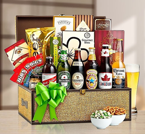 Your Favorite Beer & Snacks Gift Basket