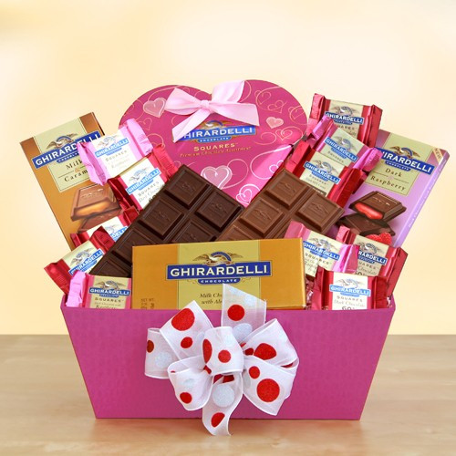 Best of Luck From Ghirardelli Sweet Gift Basket