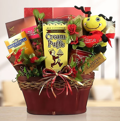 Godiva Romantic Gift Basket of Chocolate
