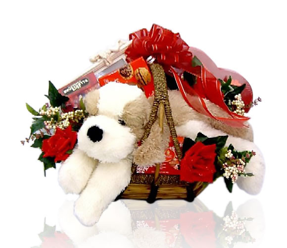 Puppy Love - Romantic Gift Basket