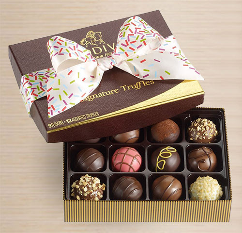 A Thank You Gift Box of Delicious Truffles