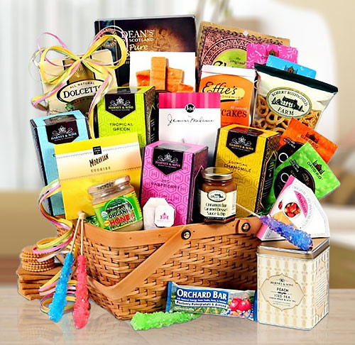 Magnificent Gourmet Tea & Other Goodies Gift Basket