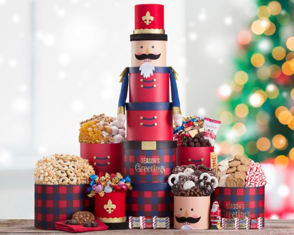 Christmas Nutcracker Full of Sweets Gift Tower