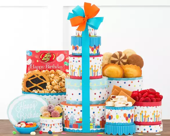Ghiradelli Birthday Gift Tower of Sweet Treats