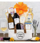 Cabernet Sauvignon & Pinot Grigio Wine and Spa Gift Basket  