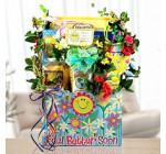 Feel Better Soon! Gift Basket of Snack Mix & Cookies