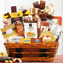 Cheese Gourmet Gift Basket of Rustic Delights