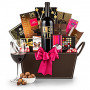Valentine's Wine and Chocolate Basket