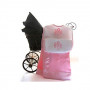 Heirloom Monogrammed Baby Blanket Set (Pink)