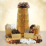Elegant Golden Gift Tower of Sweets
