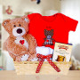 Hugs and Kisses for Your Baby Bear Gift Basket