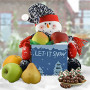 Healthy Christmas Gift Basket from Snowman