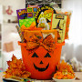 Pumpkin Sweets & Treats Halloween Gift Basket for Kids - Ages 3 to 8