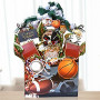 Never Give Up! Sports Gift Basket of Gourmet