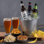 Beer, Popcorn & Snack Mix Gift Bucket
