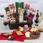 Wine Duo & Gourmet Snacks Gift Basket