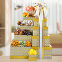 Adorable Gold Gift Tower of Sweet Surprises