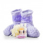 Calming Spa Booties with Lavender Aroma