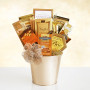 Golden Gourmet Holiday Gift Bucket