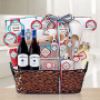 Chardonnay & Pinot Noir Spa and Gourmet Gift Basket